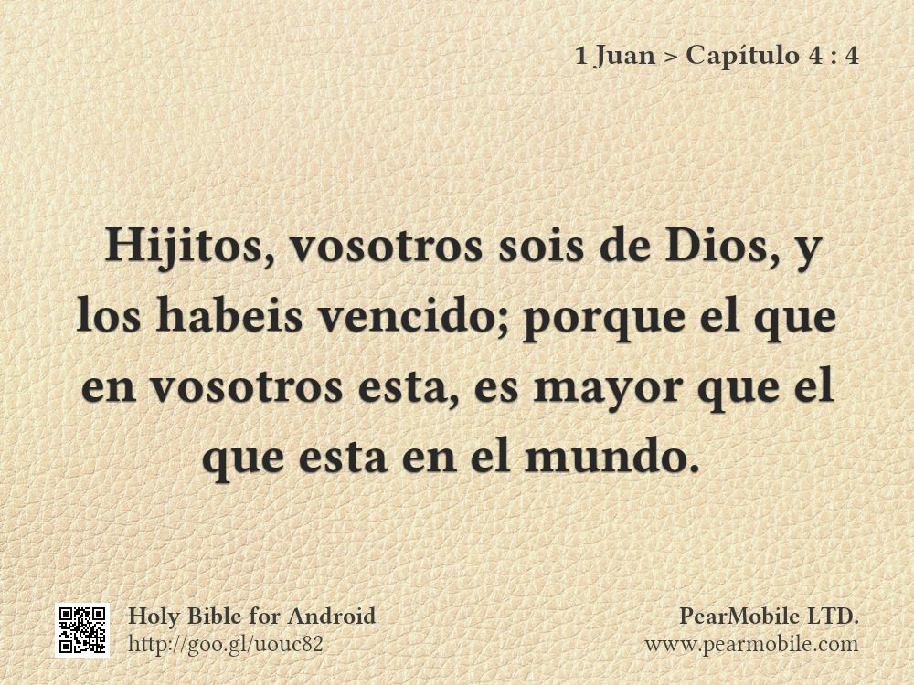 1 Juan, Capítulo 4:4